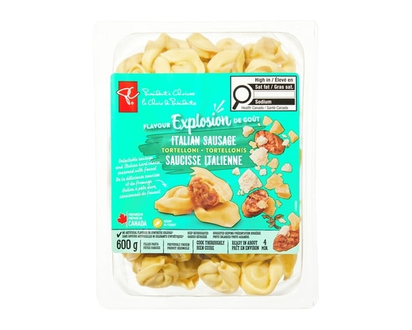 President's Choice Flavour Explosion Italian Sausage Tortelloni Filled Pasta - 600.0 G