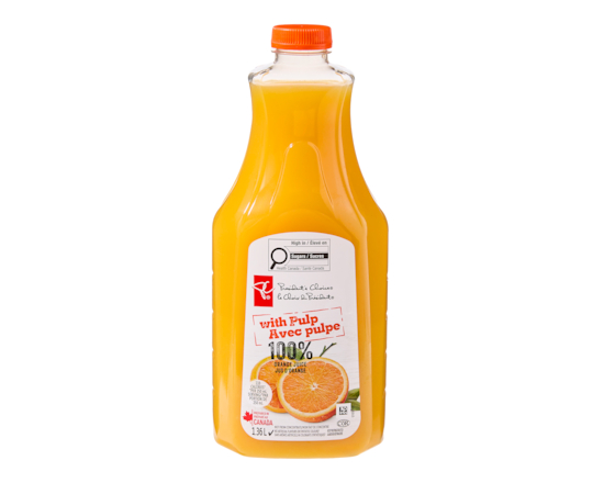 100% Orange Juice with Pulp - 1.36 L