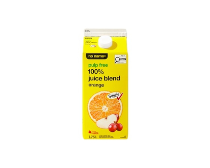 No Name Pulp Free 100% Orange Juice Blend - 1.75 L