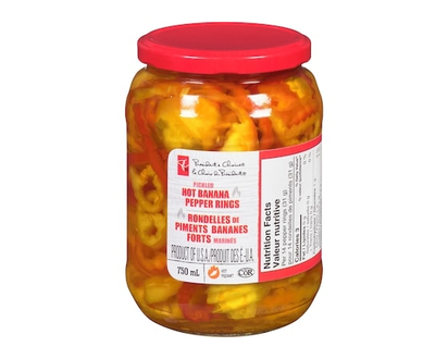 le Choix du Président Rondelles de piments bananes forts marinés - 750.0 ML