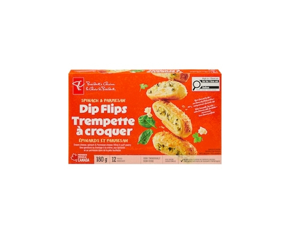 President's Choice Spinach and Parmesan Dip Flips - 180.0 G