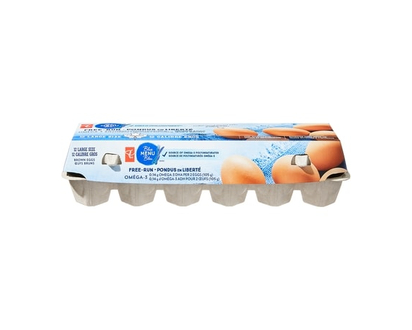 PC Blue Menu Blue Menu Free Run Large Brown Eggs 12 Pack - 12.0 EA