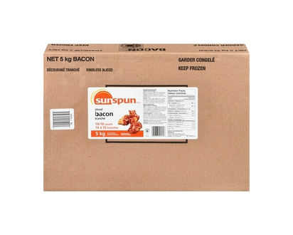 Sunspun Sliced Bacon - 5.0 KG