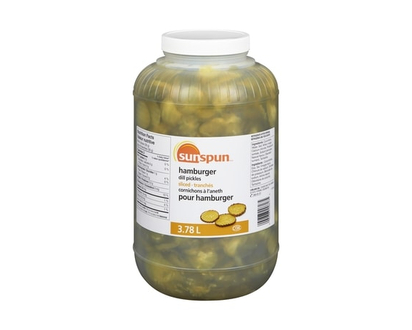 Hamburger Sliced Dill Pickles - 3.78 L