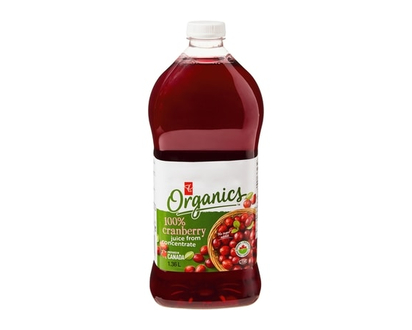 100% Cranberry Juice From Concentrate, Organic - 1.36 L
