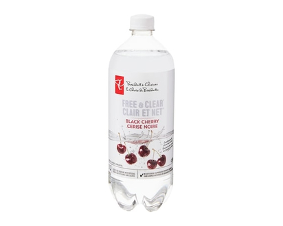 President's Choice Free and Clear Black Cherry Sparkling Water - 1.0 L
