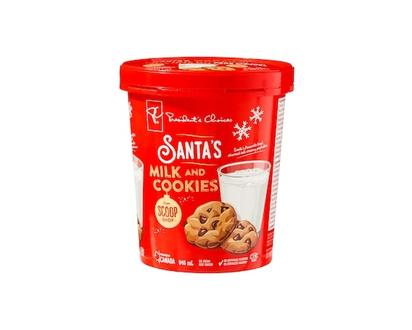 Crème glacée Lait et biscuits du père Noël Bar laitier - 946.0 ML