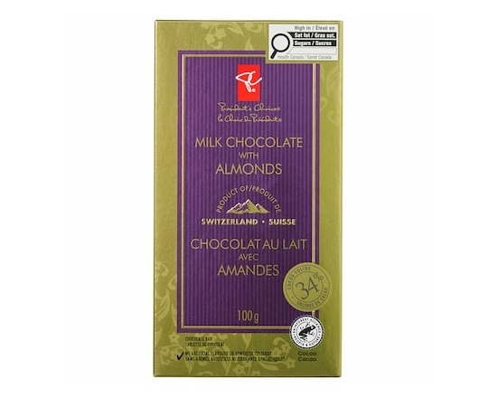 Milk Chocolate with Almonds Bar - 100.0 G
