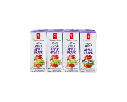100% Apple Grape Juice Boxes - 200.0 ML