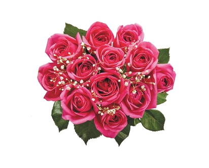 le Choix du Président Douzaine de roses en couleurs assorties - 1.0 EA