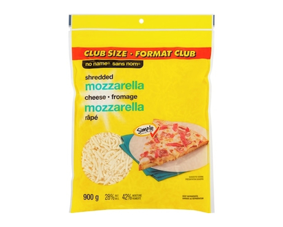 No Name Shredded Mozzarella Cheese Club Size - 900.0 G