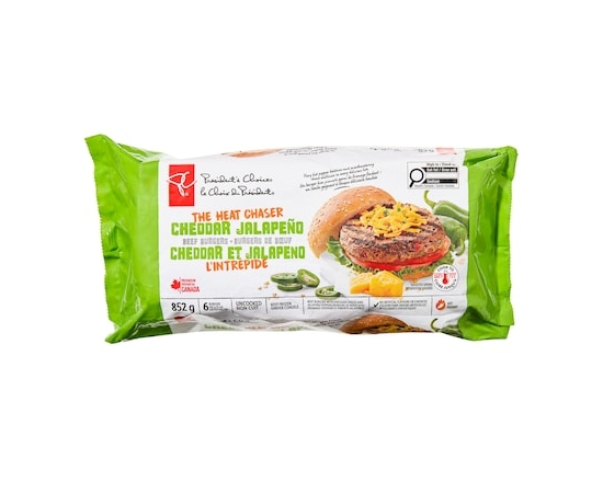 The Heat Chaser Cheddar Jalapeno Beef Burgers - 852.0 G