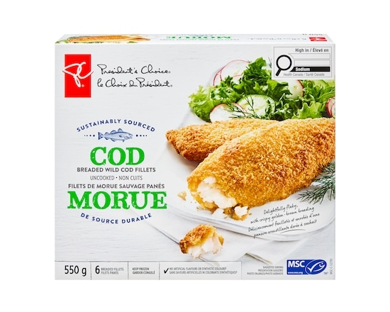 Breaded Wild Cod Fillets - 550.0 G