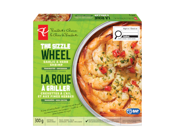 The Sizzle Wheel Garlic & Herb Shrimp - 300.0 G