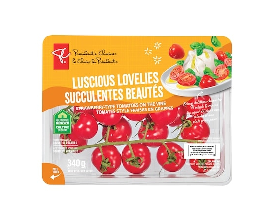 Luscious Lovelies Strawberry-Type Tomatoes on the Vine - 340.0 G