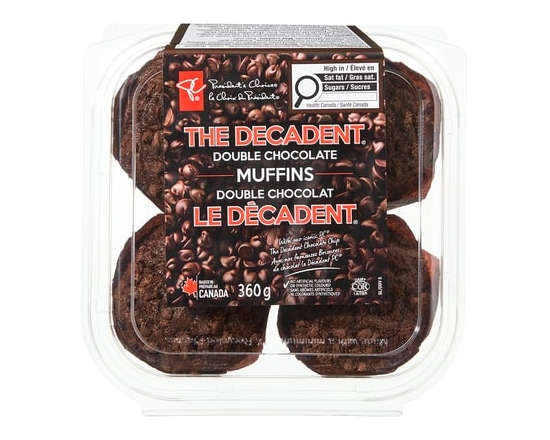 The Decadent® Double Chocolate Muffins - 360.0 G