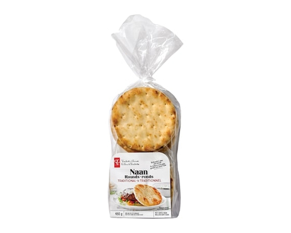 President's Choice Traditional Naan Rounds - 480.0 G