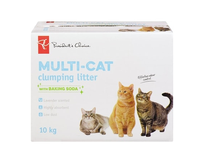 President's Choice Multi-Cat Clumping Litter With Baking Soda - 10.0 KG