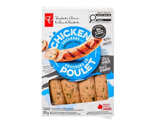 Smoked Chicken Sausage, Spinach & Feta - 375.0 G
