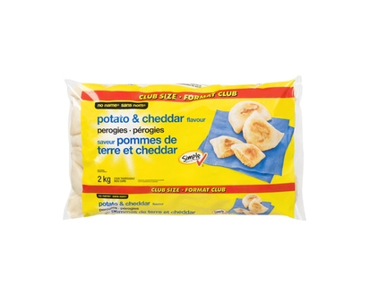 No Name Potato and Cheddar Perogies, Club Size - 2.0 KG