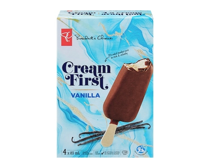 President's Choice Cream First Vanilla Ice Cream Bars - 340.0 ML