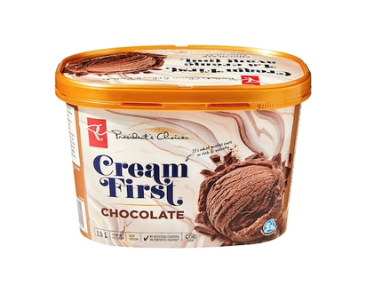 President's Choice Cream First Chocolate Premium Ice Cream - 1.5 L
