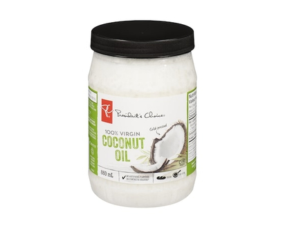 President's Choice Huile de noix de coco vierge à 100 % pressée à froid - 860 ML
