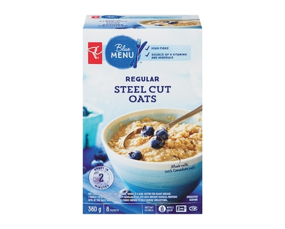 PC Blue Menu Regular Steel Cut Oats - 360.0 G