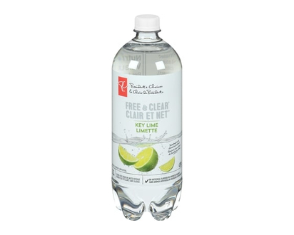 President's Choice Free & Clear Key Lime Sparkling Water Beverage - 1.0 L