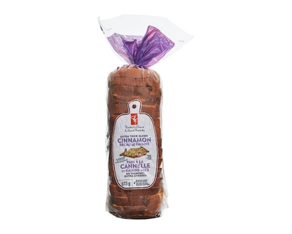 President's Choice Extra Thick Sliced Cinnamon Bread with Raisins - 675.0 G