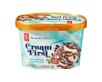President's Choice Cream First Peppermint Chocolate Premium Ice Cream - 1.5 L