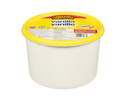 Sans Nom Lait glacé, vanille - 4.0 L