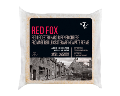 PC Black Label Red Fox Red Leicester Hard Ripened Cheese Aged 18 Months - 250.0 G