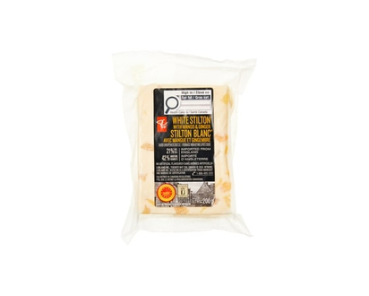 PC Black Label White Stilton With Mango & Ginger Hard Unripened Cheese - 200.0 G