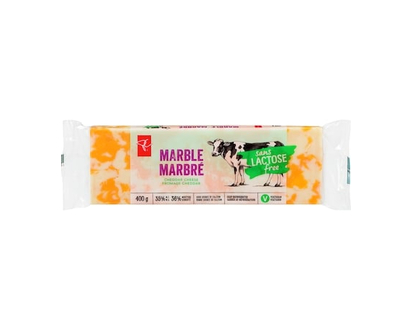 le Choix du Président Cheddar marbré sans lactose - 400.0 G