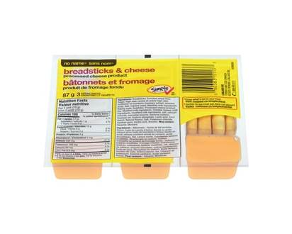 No Name Bâtonnets et produit de fromage fondu - 87 G