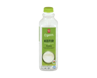 PC Organics Organic Plain Kefir Probiotic Fermented 1% M.F. Milk - 1.0 L