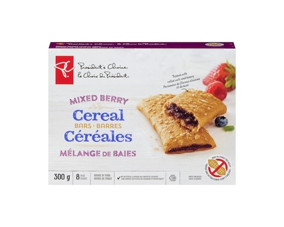President's Choice Mixed Berry Cereal Bars - 300.0 G