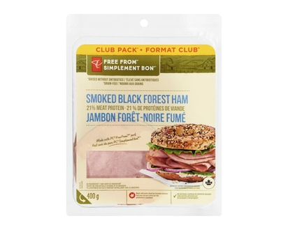 President's Choice Free From Black Forrest Ham, Club Pack - 400.0 G