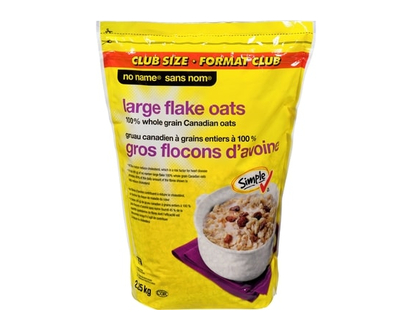 No Name 100% Whole Grain Large Flake Oats, Club Pack - 2.25 KG