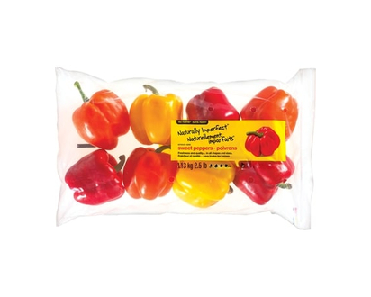 No Name Naturally Imperfect Mixed Sweet Peppers 2.5lb Bag - 1.113 KG