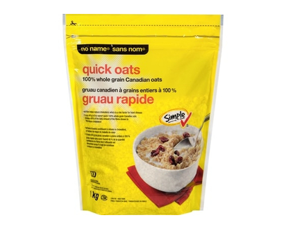 No Name Quick 100% Whole Grain Oats - 1.0 KG