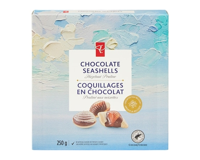 Coquillages en chocolat noisettes pralinées - 250.0 G