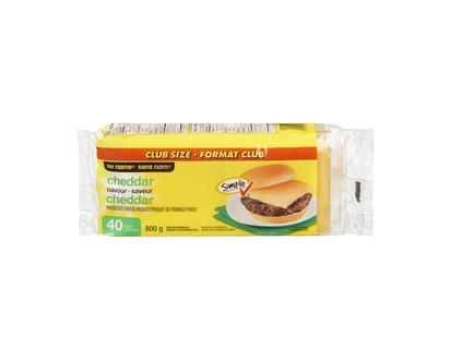 No Name Cheddar Flavour Processed Cheese Product Slices - 800.0 G