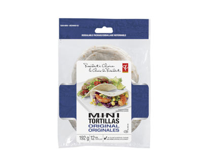 President's Choice Mini Tortilllas Original - 192.0 G