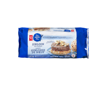 PC Blue Menu Sirloin Beef Burger - 1.02 KG