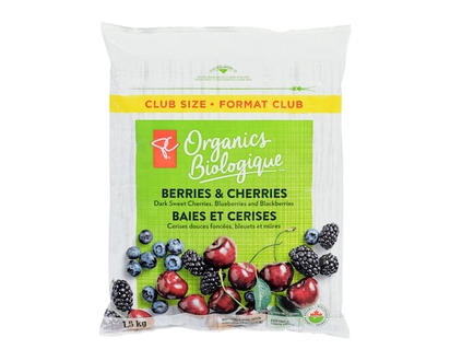 PC Organics Frozen Berries and Cherries Club Size, Organic - 1.5 KG