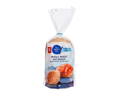 PC Blue Menu Whole Wheat English Muffins - 342.0 G