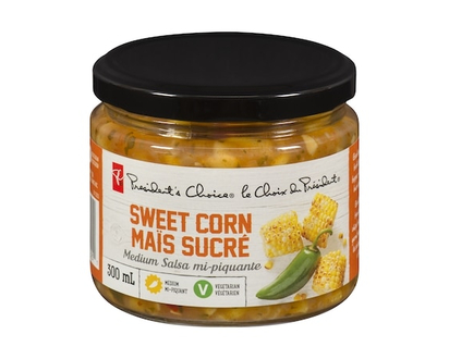 President's Choice Sweet Corn Medium Salsa - 300.0 ML