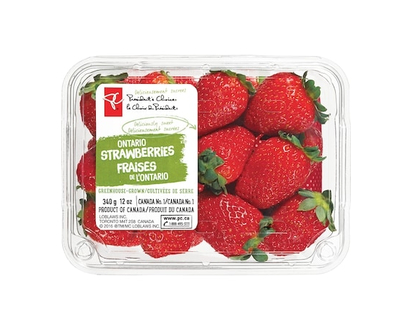 President's Choice Greenhouse Grown Ontario Strawberries - 340.0 G